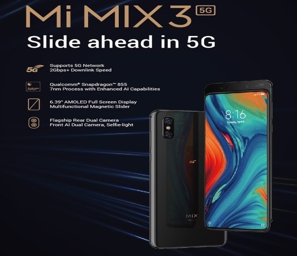  MI MIX 3 điện thoại 5G