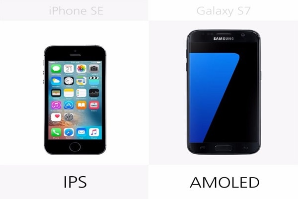 So sánh màn hình IPS và AMOLED giữa 2 sản phẩm điện thoại đang được ưa chuộng.